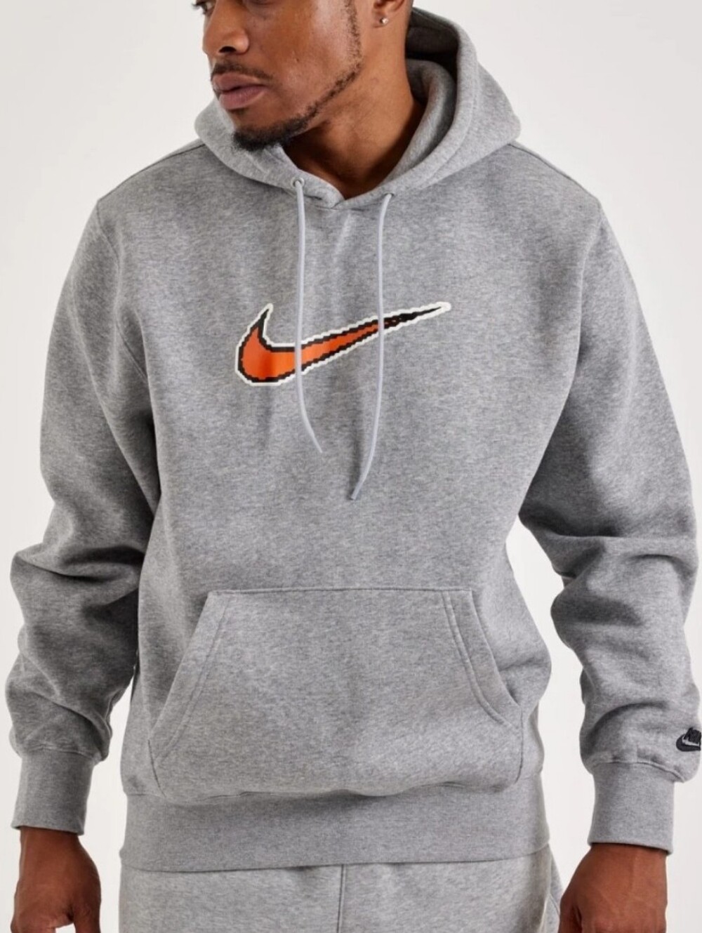 Nike Gray Hoodie with Orange Swoosh NWOT